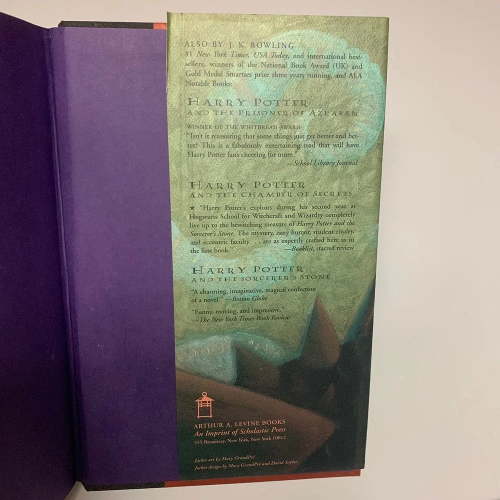 VTG Harry Potter Goblet‎ of Fire HC 2000 1st American Ed 26th Printing w/ DJ Y2K